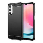 Ohebné pouzdro s karbonovým vzorem pro Samsung Galaxy M34 Carbon Case - černé