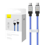 Cable USB-C to USB-C Baseus Cafule, 100W, 1m (black)
