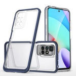 Průhledný gelový kryt 3v1 pouzdro pro Xiaomi Redmi 10 s rámečkem modrý