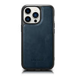 Originální kožené pouzdro iCarer Leather Oil Wax pro iPhone 14 Pro Max (kompatibilní s MagSafe) modré (WMI14220720-BU)