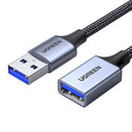 Ugreen prodlužovací kabel adaptéru USB (samec) - USB (samice) 3.0 5Gb/s 2m šedý (US115)