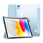 Dux Ducis Toby pouzdro pro iPad 10,9&#39;&#39; 2022 (10 gen.) kryt s prostorem pro Apple Pencil stojánek chytrého krytu stylus modrý
