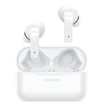 USAMS Bluetooth 5.0 Sluchátka TWS LY série ANC bezdrátová bílá / bílá BHULY06