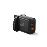 Velká Británie Joyroomoom FlashSeries JR-TCF05 20W USB-A USB-C nabíječka – černá