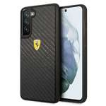 Pouzdro FERRARI Samsung Galaxy S21 FE On Track Real Carbon Black Hardcase