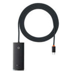 Baseus 4portový adaptér HUB řady Lite (Type-C na USB 3.0*4 ) 2 m černý