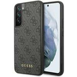 Obal Guess GUHCS23SG4GFGR S23 S911 grey/grey hardcase 4G Metal Gold Logo Case