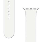 Silikonový řemínek APS Silikonový řemínek k Watch 8/7/6/5/4/3/2 / SE (41/40 / 38 mm) řemínek k hodinkám bílý