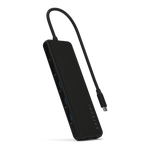 Satechi 13-in-1 USB-C Triple Display Multiport Adapter - adapter USB-C (1x Ethernet 1 Gbps, 3x USB-A 5 Gbps, 1x USB-A 10 Gbps, 2x USB-A 480 Mbps, 2x USB-C 10 Gbps 85W PD, 2x HDMI 2.0 4K@60Hz, DP 1.4 8K@60Hz, 3.5 mm Audio in/out) (black)