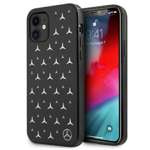 Pouzdro Apple iPhone 11 Silver Stars Pattern Black pevné Case