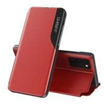 Eco Leather View Case elegantní pouzdro pouzdro s flipovým krytem a funkcí stojánku Samsung Galaxy A52s 5G / A52 5G / A52 4G červené
