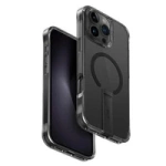 UNIQ etui Eleva with Vertica Stand iPhone 16 Pro Max 6.9" czarny/carbon black