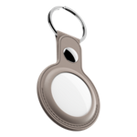 KeyBudz AirTag Keyring - ochranná kůže pouzdro pro AirTag (Sandy Beige)