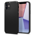 Pouzdro SPIGEN Liquid Air iPhone 12 Mini matně černé černé pouzdro