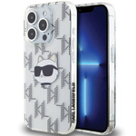 Etui Karl Lagerfeld KLHCP15LHKLPCHT iPhone 15 Pro 6.1" transparent hardcase IML Choupette Head & Monogram