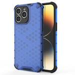 Obal Honeycomb Obal iPhone 14 Pro Armoured Hybrid Cover Blue Case