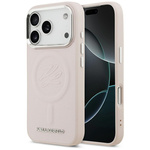 Etui Karl Lagerfeld Initial & Metal Logo MagSafe do iPhone 17 Pro różowy