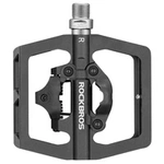 Sada pedálů na kolo Rockbros PD15-BK z hliníkové slitiny - černá