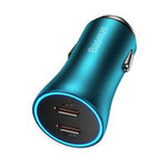 Baseus Golden Contactor Pro nabíječka auto 2x USB-C 40W modrá (CGJP000003)