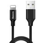 Kabel Baseus Yiven pletená tkanina USB / Lightning 1,2M černá (CALYW-01)