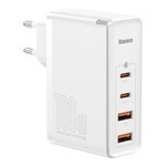 Baseus GaN2 Pro rychlá nabíječka 100W USB / USB Type C Quick Charge 4+ Power Delivery bílá (CCGAN2P-L02)