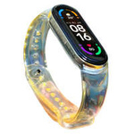 Náhradní silikonový náramek s řemínkem Náramek s náramkem pro Xiaomi Mi Band 6/5 žlutý