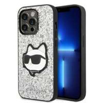 Karl Lagerfeld KLHCP14XG2CPS iPhone 14 Pro Max 6,7" stříbrná/stříbrná hardcase Glitter Choupette Patch
