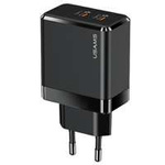 USAMS Charg. 2xUSB-C T54 40W (pouze hlava) PD Rychlé nabíjení černá/černá CC172TC01 (US-CC172)