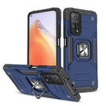 Wozinsky Ring Armor Tough Hybrid Case Cover + magnetický držák Mi Poco M4 Pro 5G / Redmi Note 11 5G (Čína) / Redmi Note 11T 5G / Redmi Note 11S 5G modrá