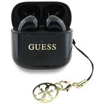 Słuchawki TWS Guess Glossy Effect Printed Classic Logo & Charm czarny
