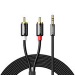 Ugreen kabel audio kabel 3,5mm mini jack - 2RCA 1,5 m černý (AV116)