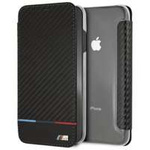 Obal Bmw Bmtrbki65pucartcbkiPhone Xs Max Book Black/Black Carbon Tricolor Stripe Case