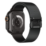Pasek do Apple Watch Forcell F-Design FA11 zatrzask stal 38 / 40 / 41 mm czarny