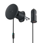 Baseus CW01 MagSafe 15W USB 25W indukční nabíječka do auta - černá