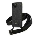 Karl Lagerfeld KLHCP14MSTMMK iPhone 14 Plus 6,7" hardcase black/black Monogram Plaque Logo Strap