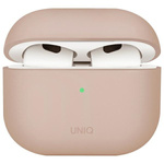 UNIQ etui Lino AirPods 4 Silicone        różowy/pink blush