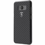 Pouzdro FERRARI Samsung Galaxy S8 Plus Carbon Heritage Black Case