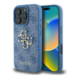 Etui Guess iPhone 16 Pro 6.3" niebieski/blue hardcase 4G Big Logo