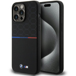 Cover Bmw Bmhmp15x22smpk IPhone 15 Pro Max 6,7" Nero/nero Hardcase M Silicone Pattern MagSafe Case