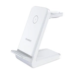 Indukční nabíjecí stanice Choetech T608 15W 4v1 - bílá