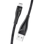Kabel Opletený USAMS MicroUSB 2A 1m černý
