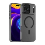 Etui Magnetic iPhone 17 Pro Max Abrasive MagSafe Matowe Czarne