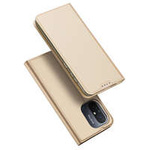 Dux Ducis Skin Pro Case pro Xiaomi Redmi 11A / Poco C55 / Redmi 12C Cover Flip Card Wallet Stand Gold