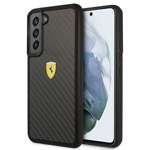 Pouzdro FERRARI Samsung Galaxy S22 Plus On Track Real Carbon Black Hardcase
