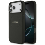 Etui Guess Grained Ring MagSafe do       iPhone 17 Pro Max czarny