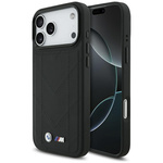 Etui BMW M Quilted Logo MagSafe do       iPhone 17 Pro Max czarny