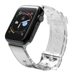 Pasek silikonowy bransoleta bransoletka Strap Light do zegarka Apple Watch 38 / 40 mm - czarny