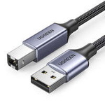 Ugreen US369 USB-A to USB-B Male Printer Cable Alu Case Braided 5m Black