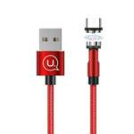 USAMS USB-C 2.1A Fast Charge Braided Magnetic Cable 1m Adjustable Angle U59 SJ473USB02 US-SJ473 Red
