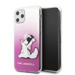 Pouzdro KARL LAGERFELD Apple iPhone 11 Pro Max Choupette Fun Pink Case